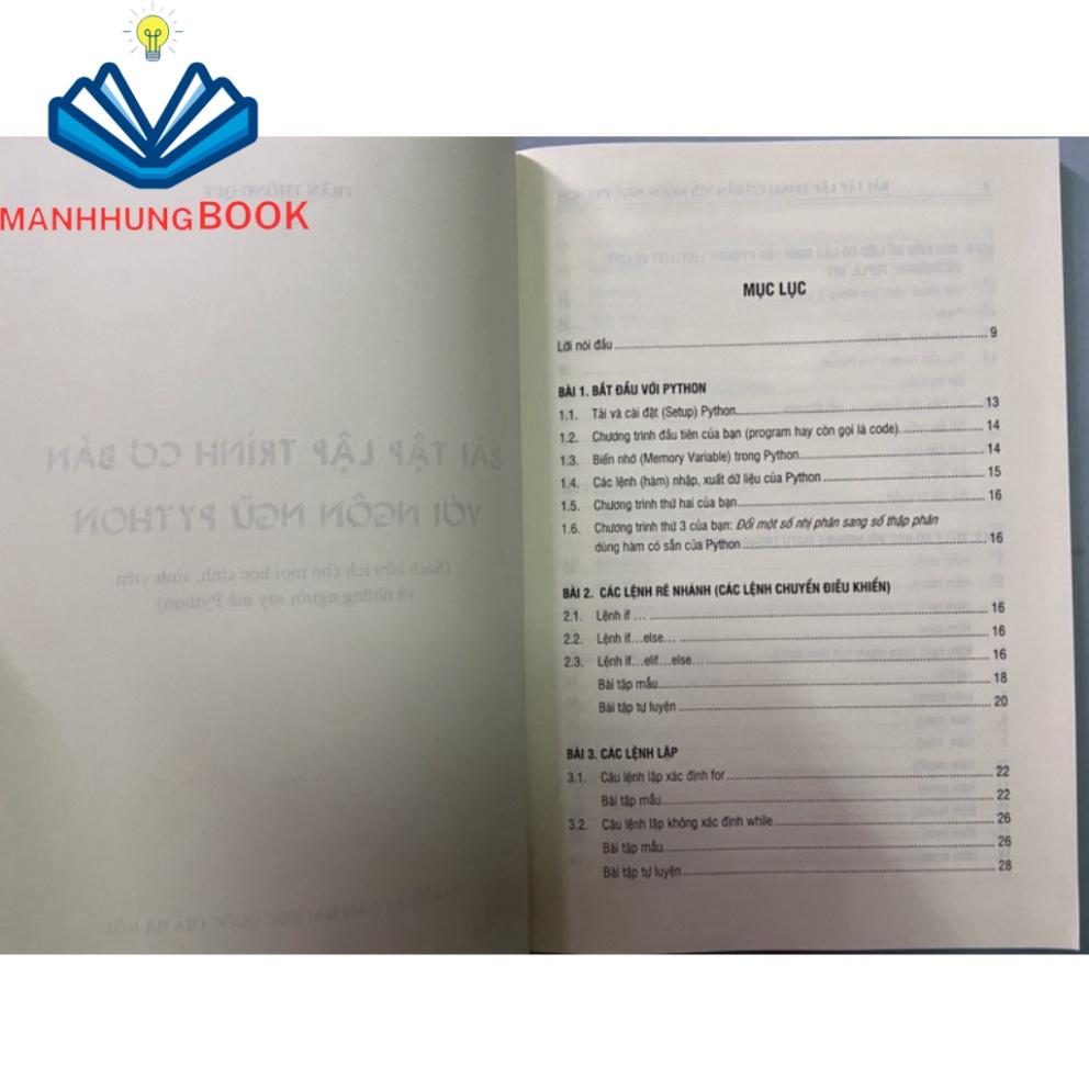 Sách - Bài tập lập trình cơ bản với ngôn ngữ Python