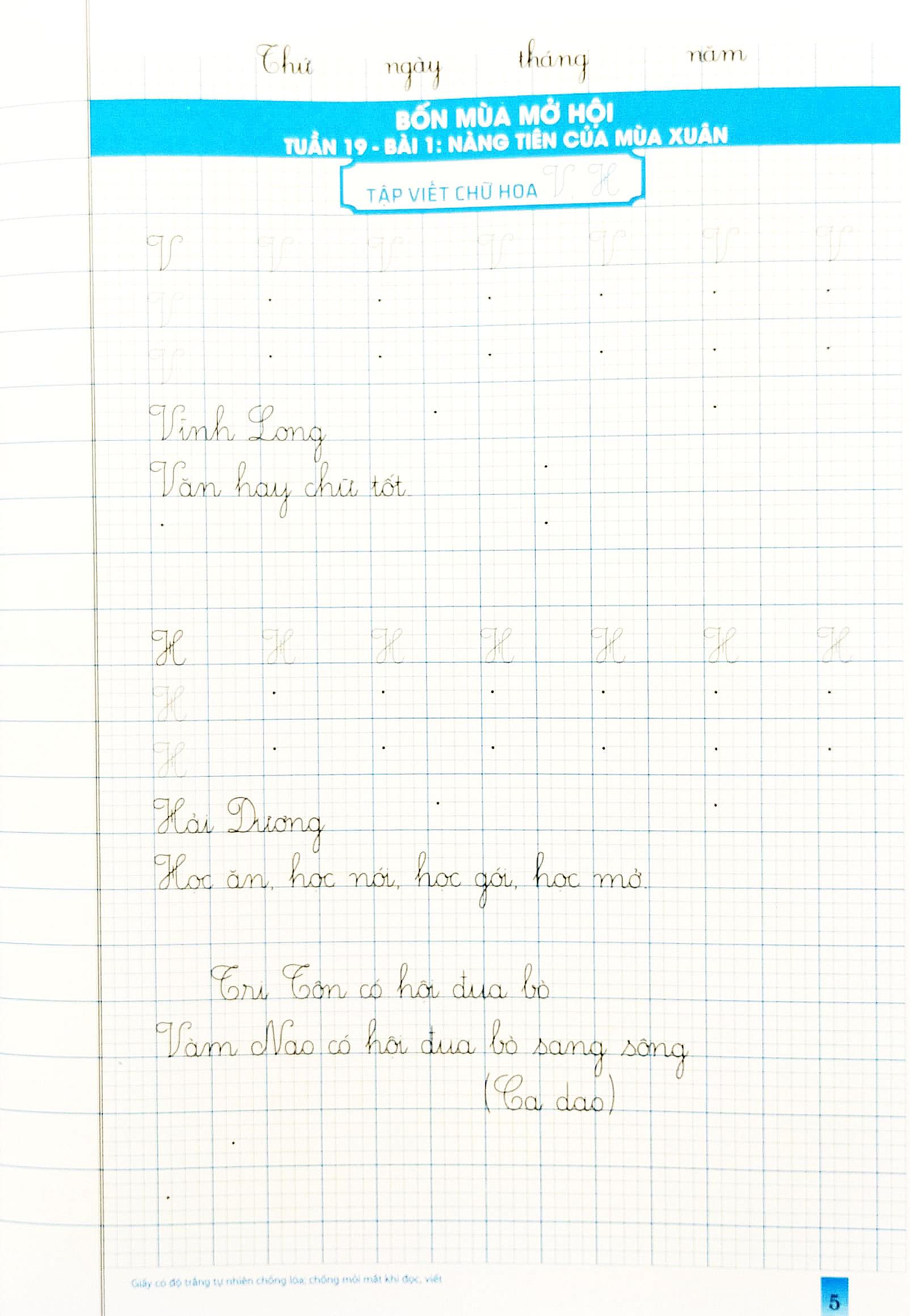 Vở Ô Li Theo Mẫu Chữ Lớp 3 - Tập 2