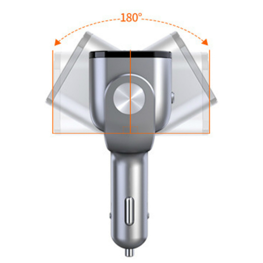 Bộ Chia Tẩu Kèm Cổng Sạc USB TM-OZ, 2 Cổng Tẩu 12-24V, 2 Cổng Sạc USB, 1 Cổng Sạc Nhanh