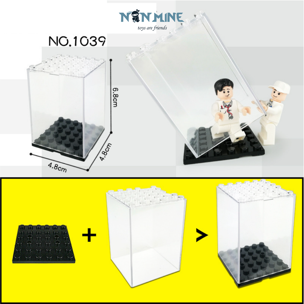 Minifigures Phụ Kiện Trưng Bày Hộp Cỡ Nhỏ 4.8*4.8*6.8cm Không Bao Gồm Nhân Vật 1039
