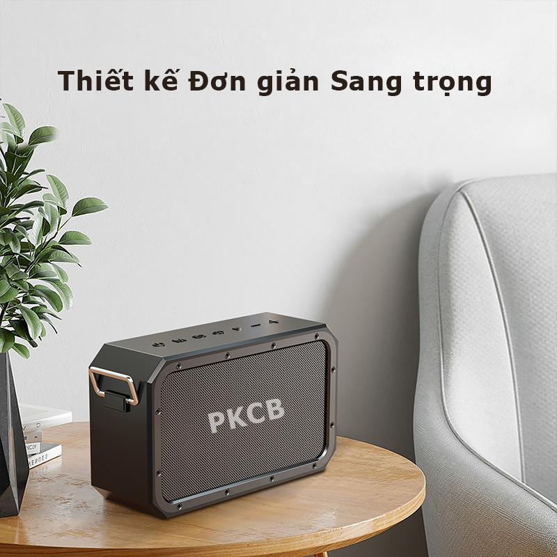 Bộ Loa Bluetooth không dây nghe nhạc, micro bluetooth không dây hát Karaoke cao cấp 120W công suất lớn Super Bass có cổng usb, thẻ nhớ, line 3.5mm pin 15600MAH sạc Type C Chip DSP loa kết nối TWS lên 240W Hàng Chính Hãng PKCB