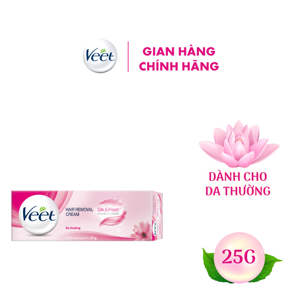 Kem Tẩy Lông Cho Da Thường Veet Silk Fresh 25G