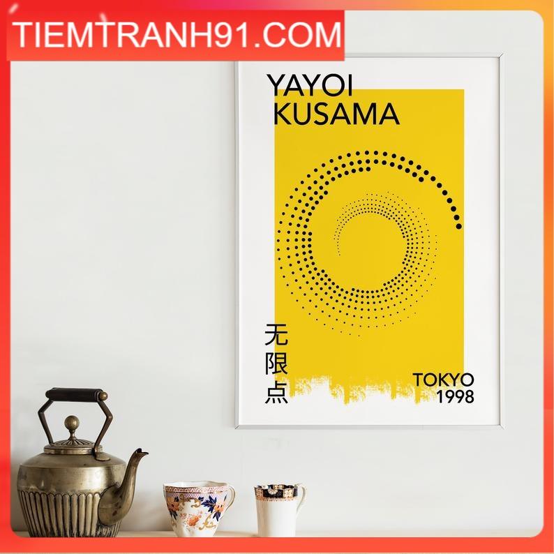 Tranh treo tường | Triễn lãm-Yayoi Kusama - Infinity Nets, Modern Printable Art 09