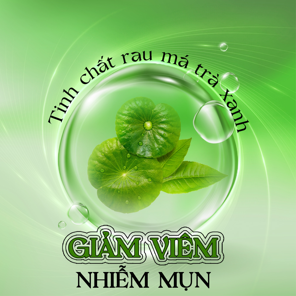 Gel Rửa Mặt Rau Má Trà Xanh Z9 Trắng Da Ngừa Mụn Sạch Bã Nhờn 80ml Z77