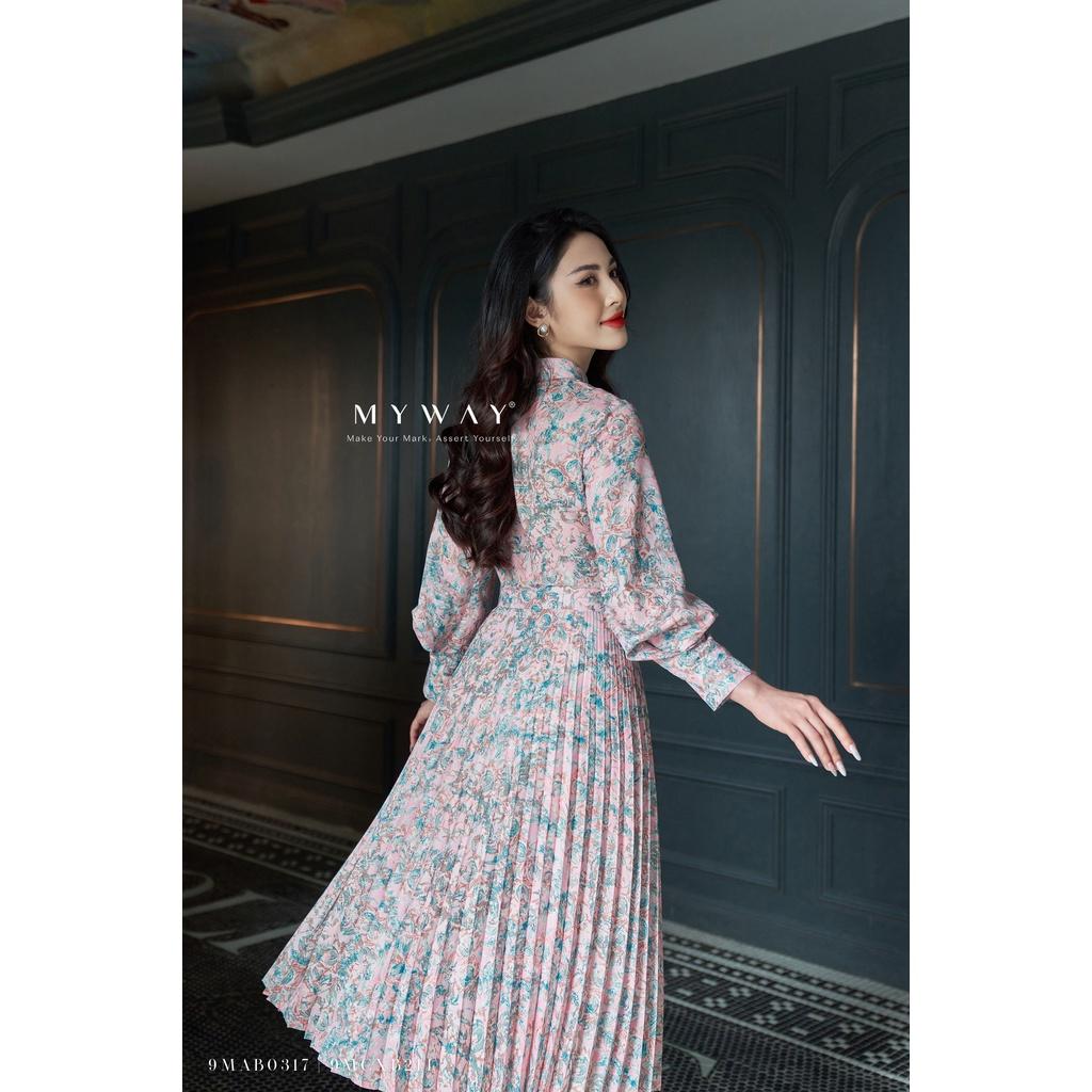 Sét Áo Váy Nữ MY Way Họa Tiết Hoa Sang Trọng 9MAB0317-9MCXB214 Ha1