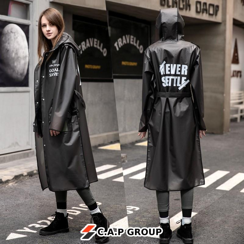 Áo mưa Măng tô nam và nữ cao cấp Thời trang Hàn Quốc chống mưa không thấm nước chống gió lạnh