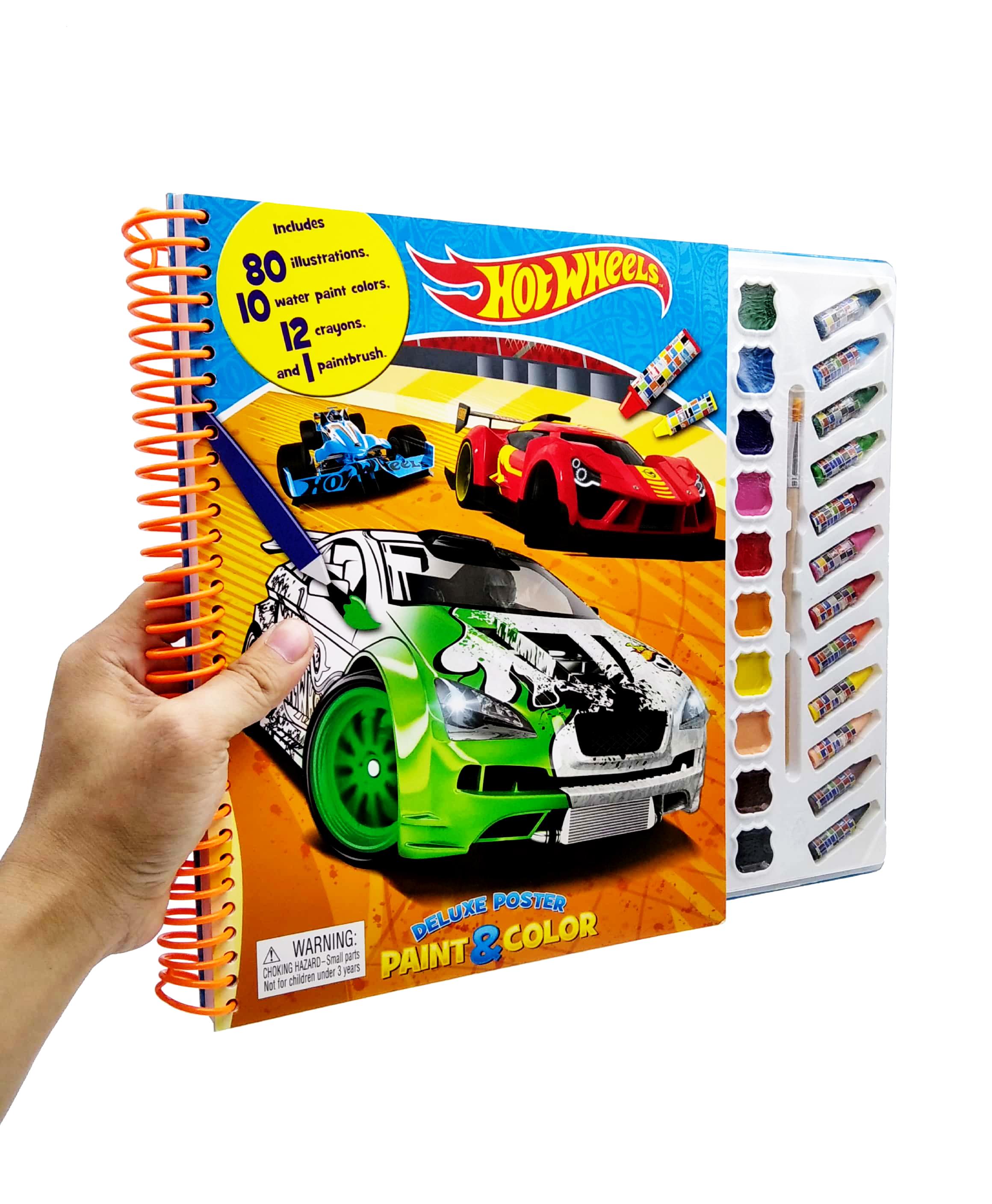 Mattel Hot Wheels Deluxe Poster Paint &amp; Color