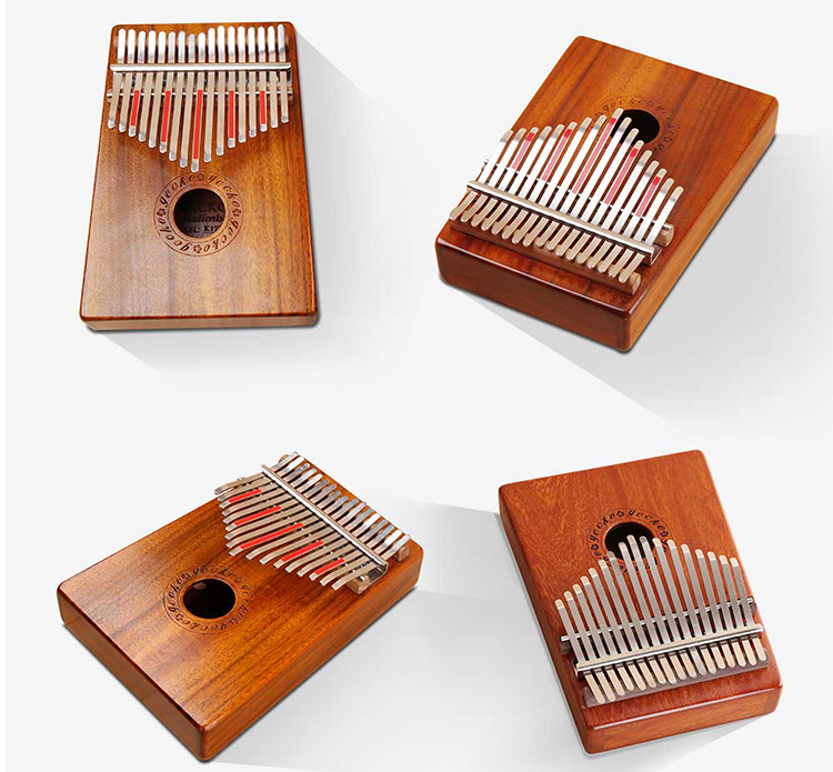 Đàn Kalimba Gecko 17 Phím Gỗ KOA K17K Kèm Kèn Kazoo