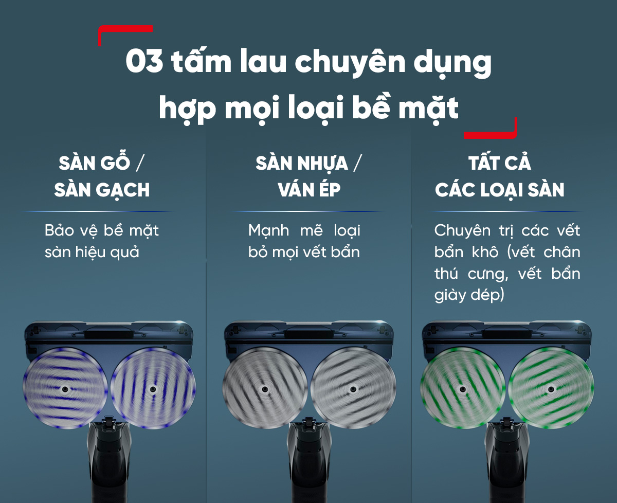 [MỚI RA MẮT] Máy hút bụi &amp; lau sàn không dây Tefal X-Combo GF3039KO - Hàng chính hãng