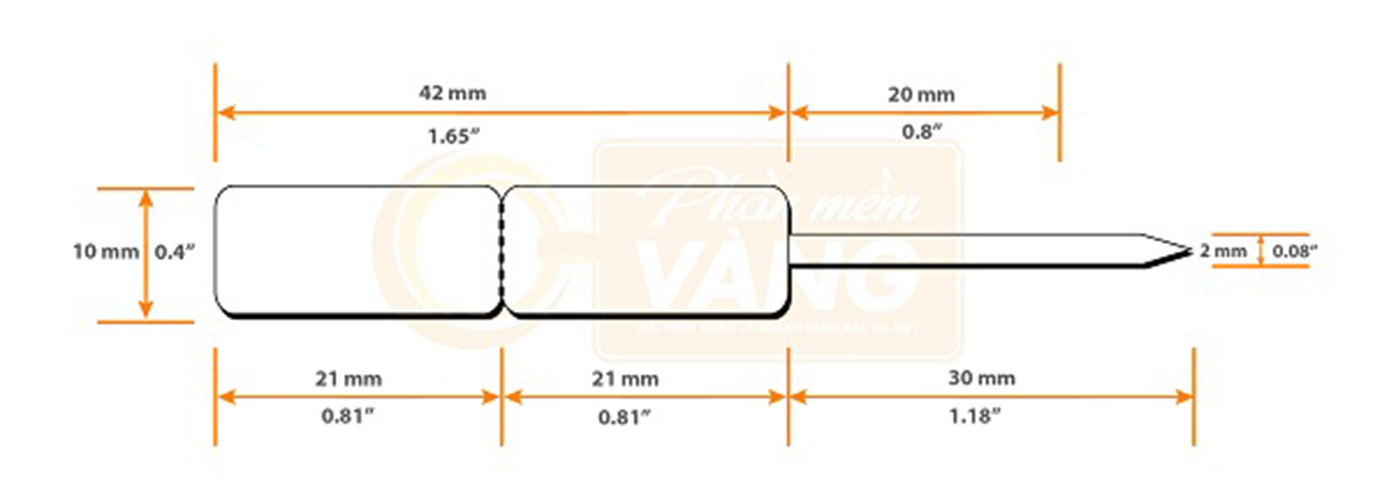 Tem Nhãn Nữ Trang - Sử dụng máy in tem trang sức - tem in mã vạch - Phục vụ cho ngành trang sức, kích thước định sẵn 21X10mm _KIOJ