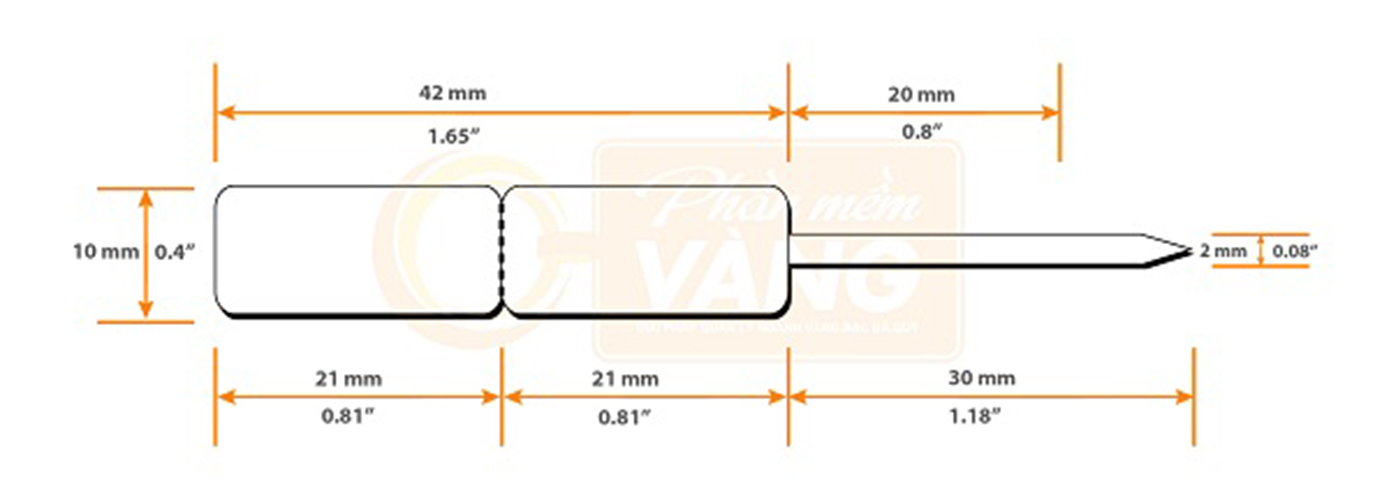 Tem Nhãn Ngành  Sử dụng máy in tem trang sức - tem in mã vạch - kích thước định sẵn  21X10mm _KIOJ