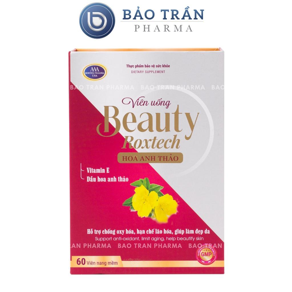 Viên uống tinh dầu hoa anh thảo Beauty Roxtech Hoa Anh Thảo hỗ trợ làm đẹp da, chống lão hóa