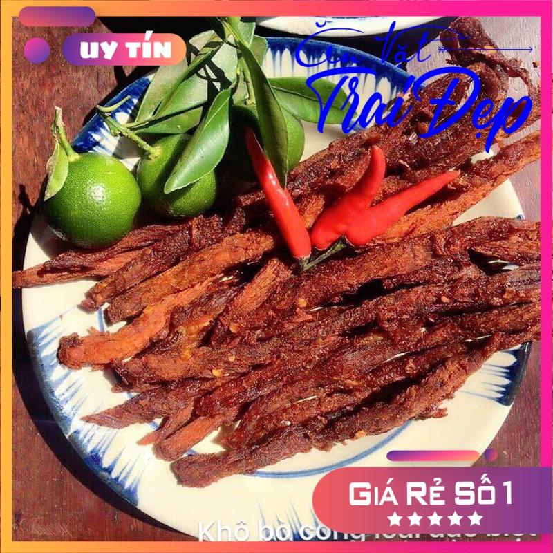 Khô bò que túi Zip bạc 100g - Trai Đẹp Snack