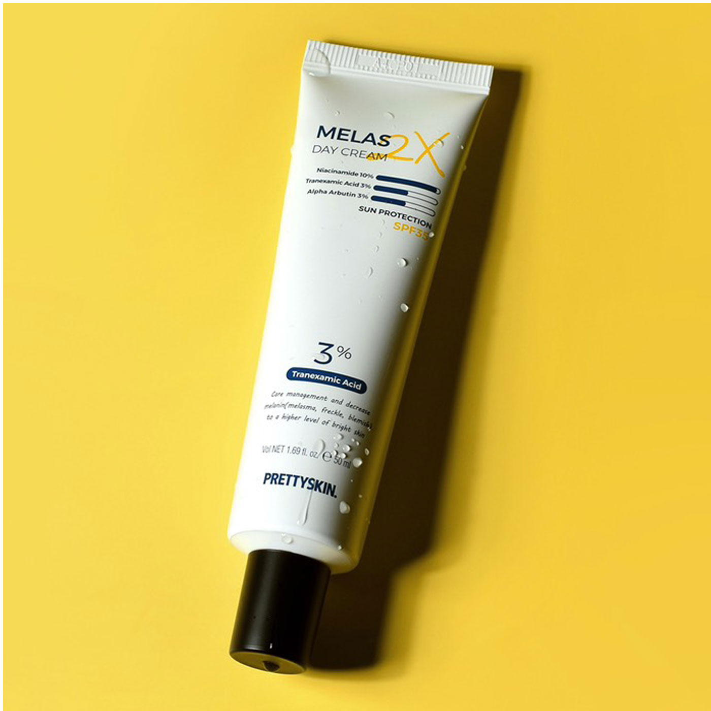 Combo 2 Kem nám ngày Melas 2X Day Cream và kem đêm Melas 2X Night Cream Prettyskin 50ml