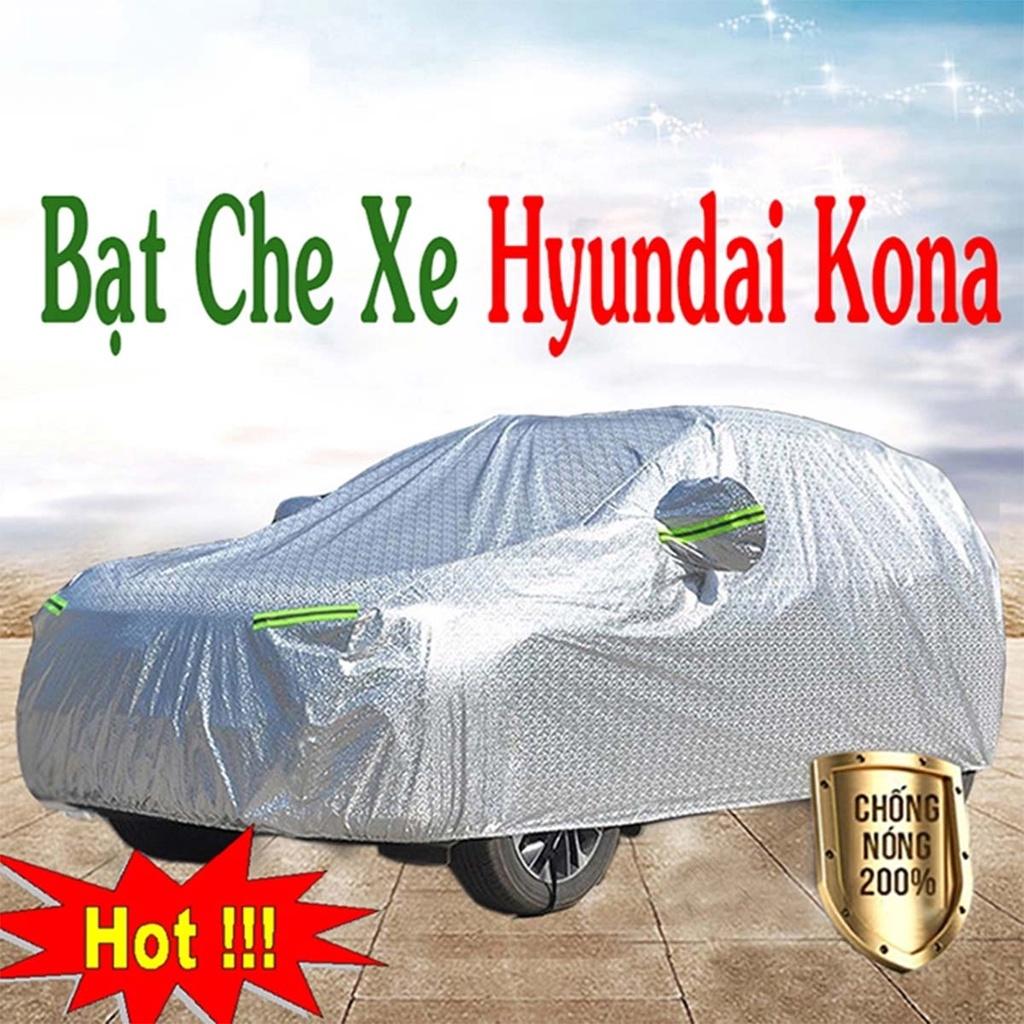 Bạt Phủ Xe Ô Tô Hyundai Kona - Bạt Phủ Ô Tô 5 Chỗ 3 Lớp Cao Cấp Chống Mưa, Chống Nắng, Chống Cháy Loại 1