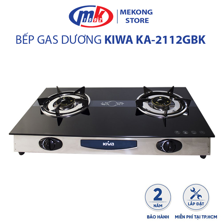 BẾP GAS KIWA KA-2112GBK - Hàng chĩnh hãng