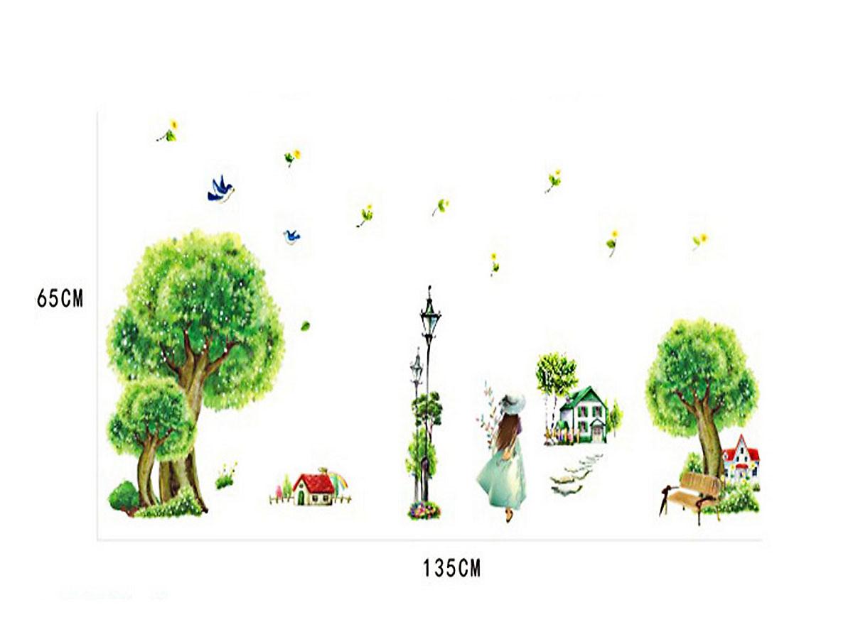 DECAL DÁN TƯỜNG KHU VƯỜN MỘNG MƠ