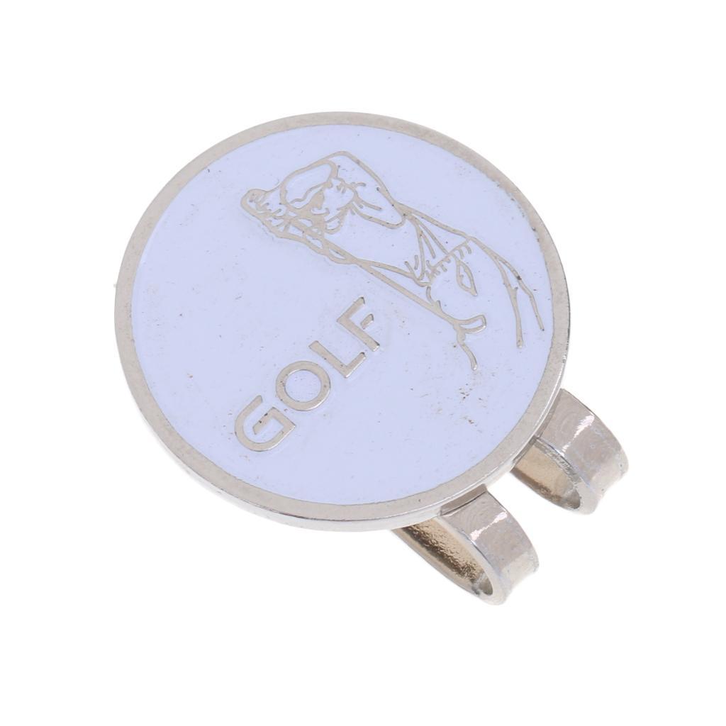 10 Pieces/Pack Smiling Face Golfer Magnetic Golf Ball Markers Clip On Cap Visor Gifts