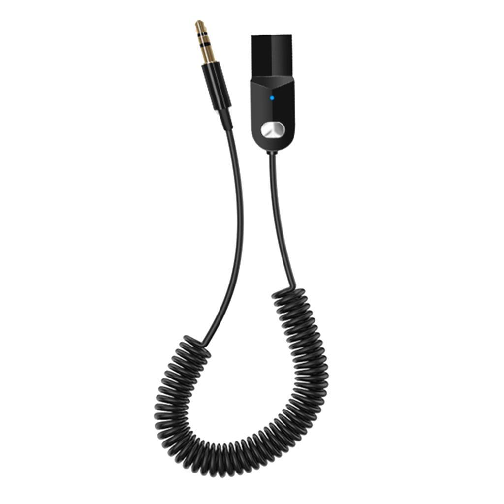 Mini USB Bluetooth 5.0 Audio Adapter Receiver 3.5mm AUX Speaker Car Kit