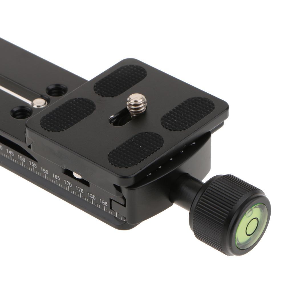 200mm-Nodal Slide Rail Quick Release Plate Clamp Adapter for Macro Panoramic