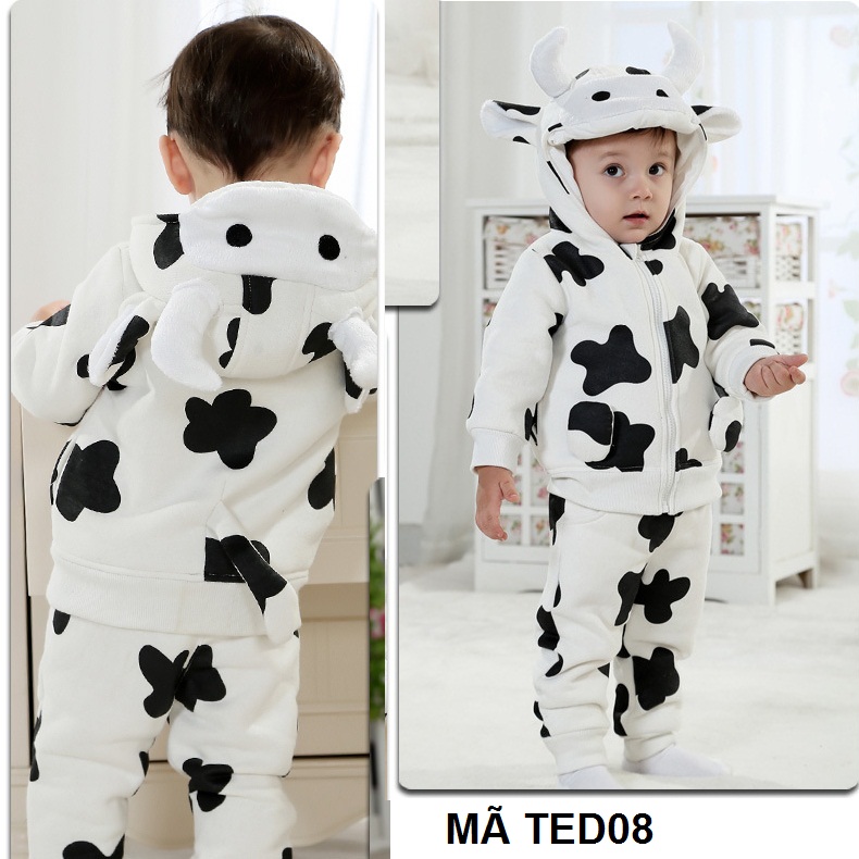 Bộ Đồ Nỉ Hình Thú Cho Bé TED08