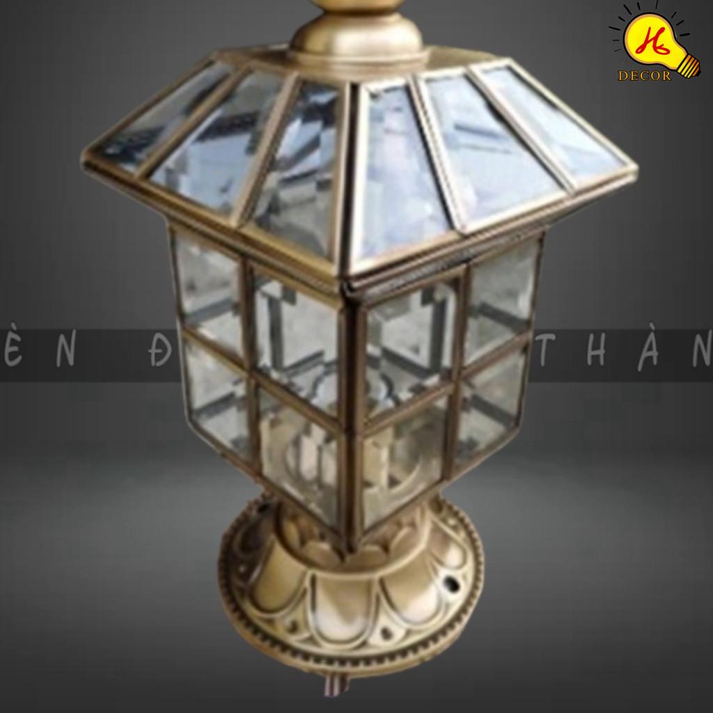 Đèn trụ cổng đồng HQ - mã TCD10 - ánh sáng vàng rõ nét, tiết kiệm điện năng, dễ lắp đặt, phù hợp mọi không gian HQ DECOR (HÀNG NHẬP KHẨU)