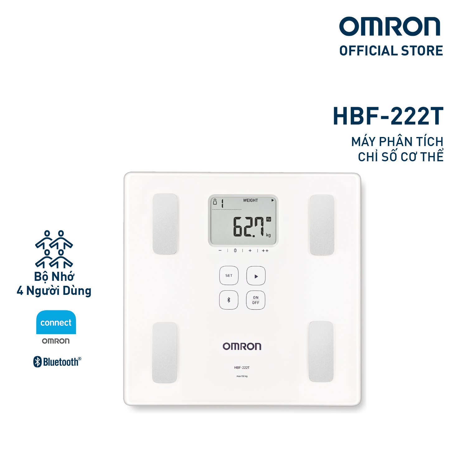 Máy Đo Lượng Mỡ Cơ Thể Omron HBF-222T