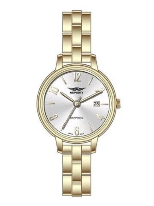 ĐỒNG HỒ NEWSKY NS5011L.S05 Nữ máy quartz Kính sapphire Size 28mm