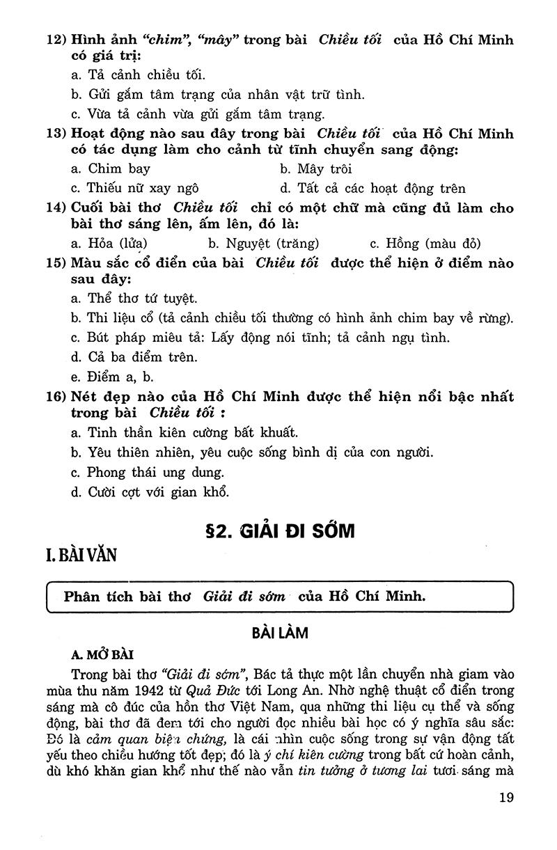 Sách Ôn Tập Luyện Thi Trắc Nghiệm THPTQG 2019 - Môn Văn