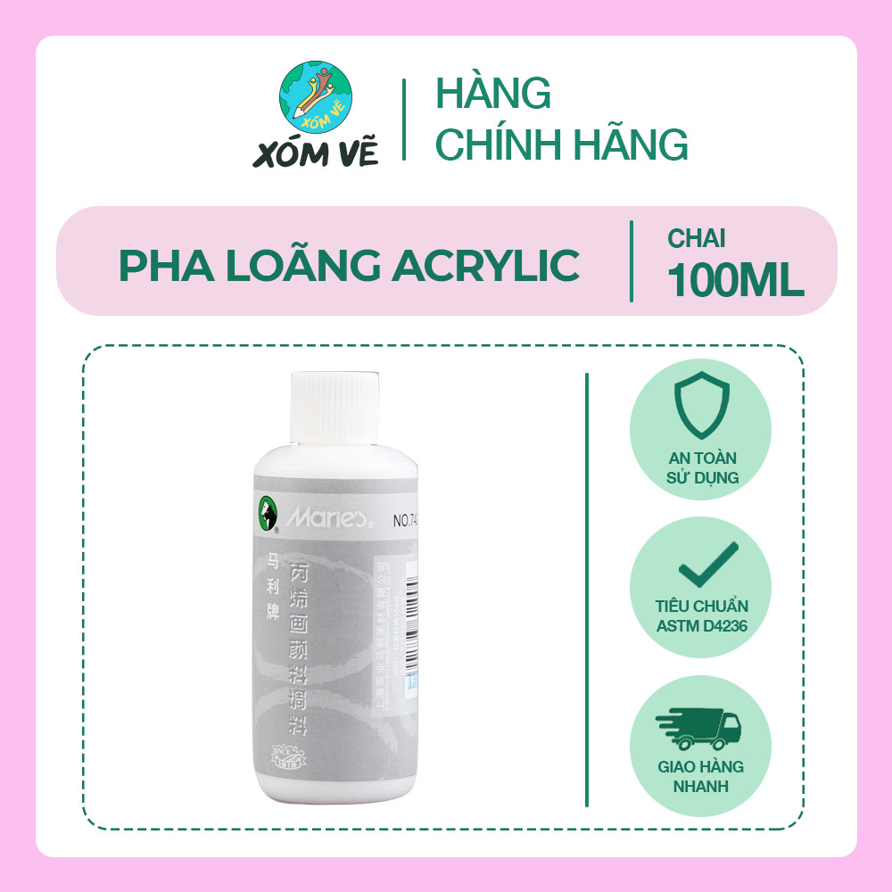 Dung dịch pha loãng màu acrylic 100ml