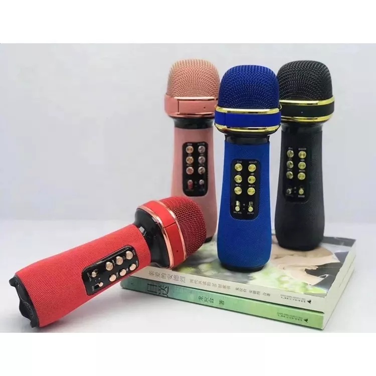 Micro Karaoke Bluetooth Hát nhẹ âm vang kèm loa bass mạnh - livestream T808