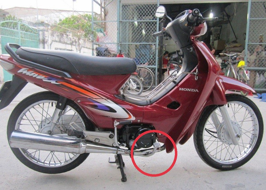 Cần đạp phanh sau  xe Wave ZX - Wave anpha cũ - Wave 110 đời 1997 đến 2006 - A8903,,'K19T1'
