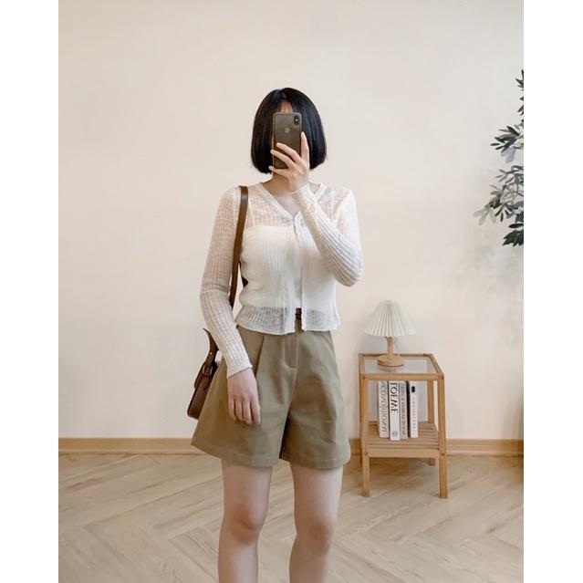 Áo khoác len mỏng dài tay 72a58 by germe