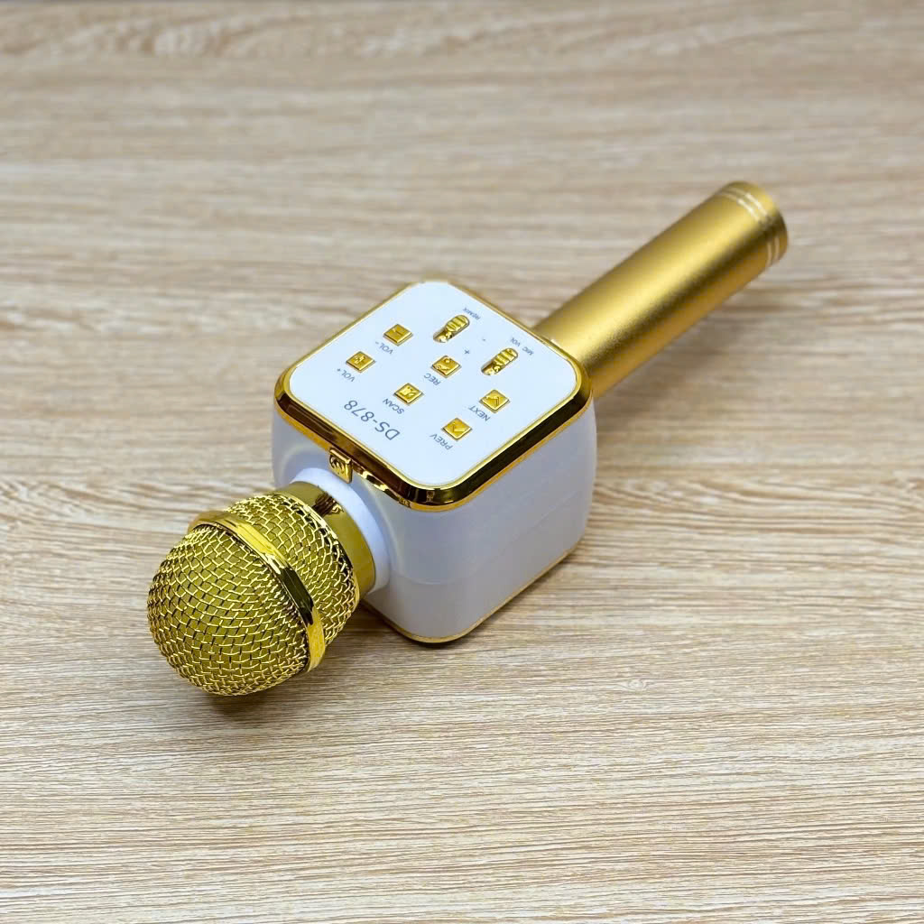 Micro Karaoke Bluetooth kèm loa kết nối điện thoại, máy tính bảng Hát Không Dây, Nghe Nhạc, Hỗ Trợ Kết Nối Thẻ Nhớ, USB Pin sạc - Hàng Chính Hãng