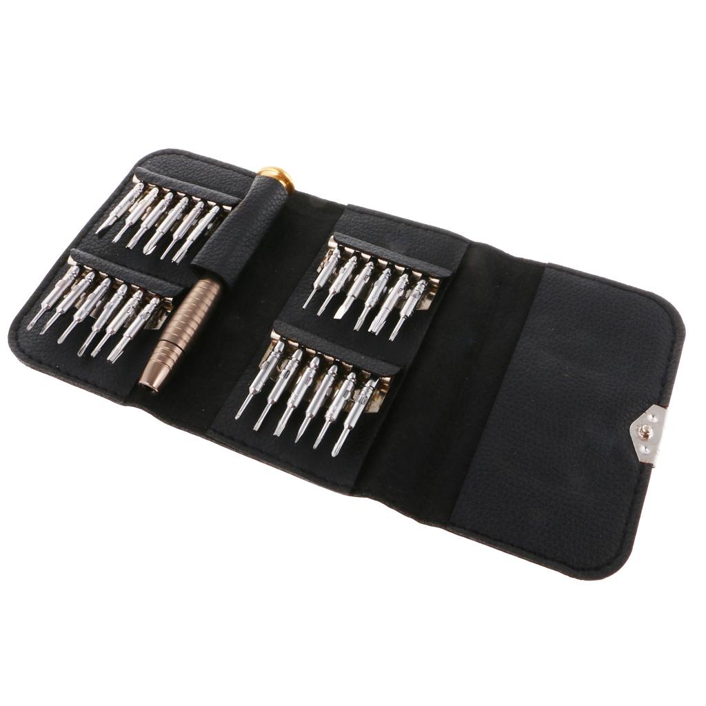 24 Pieces Precision Screwdriver Tool Kit Watch Mobile Clock Repair Set