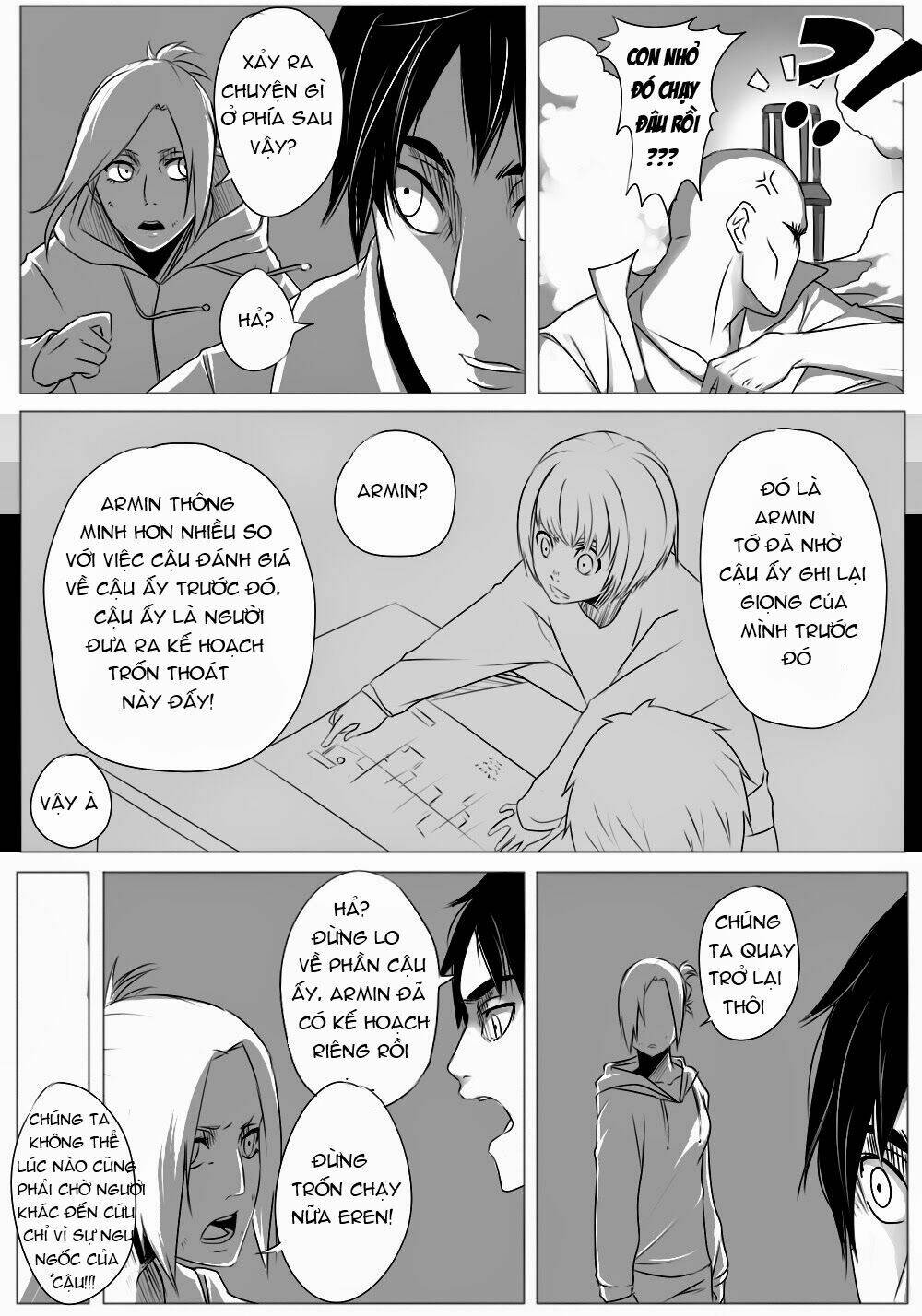 đại chiến titan - doujinshi về cuộc tình tay 4 chapter 3 5