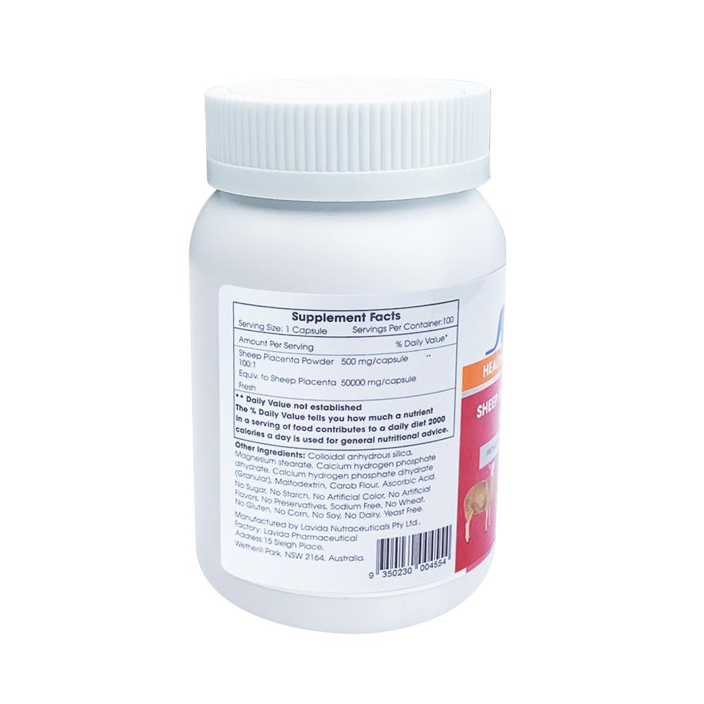 Thực phẩm bảo vệ sức khỏe NHAU THAI CỪU SHEEP PLACENTA ESSENCE 50000 MG