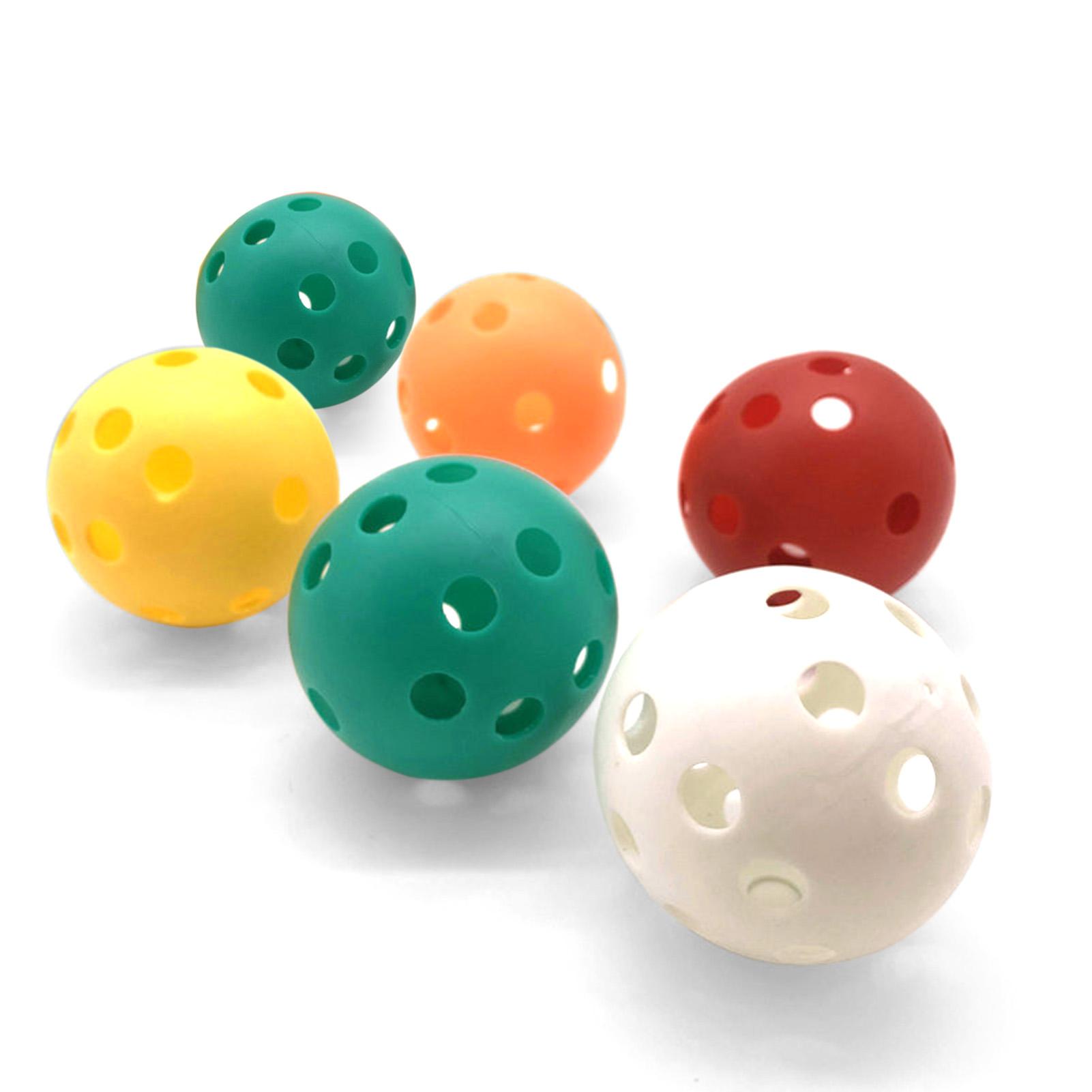 Set 6 Quả Bóng Pickleball Rỗng Bằng Nhựa Bền