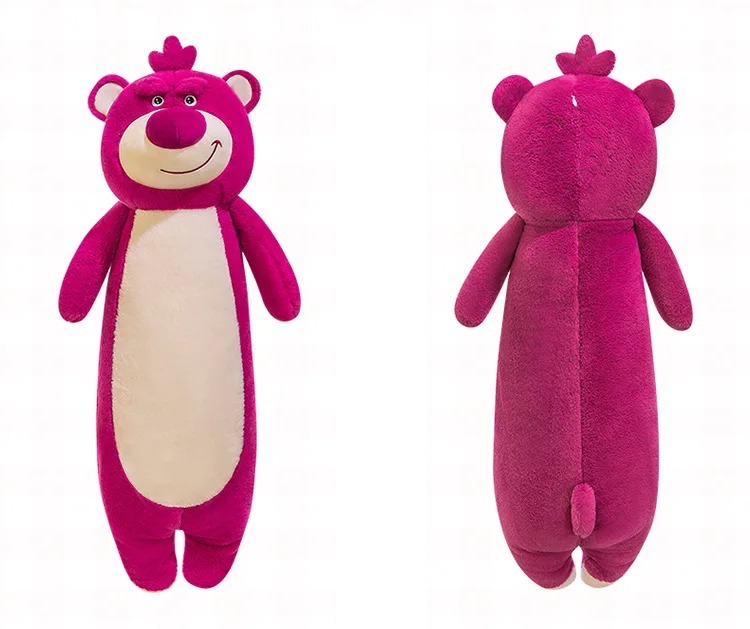 Thú nhồi bông lotso đỏ dáng dài êm mịn - Size từ 70cm đến 110cm- Quà tặng gấu dâu đậm dễ thương - Gối ôm mềm mịn cho bé