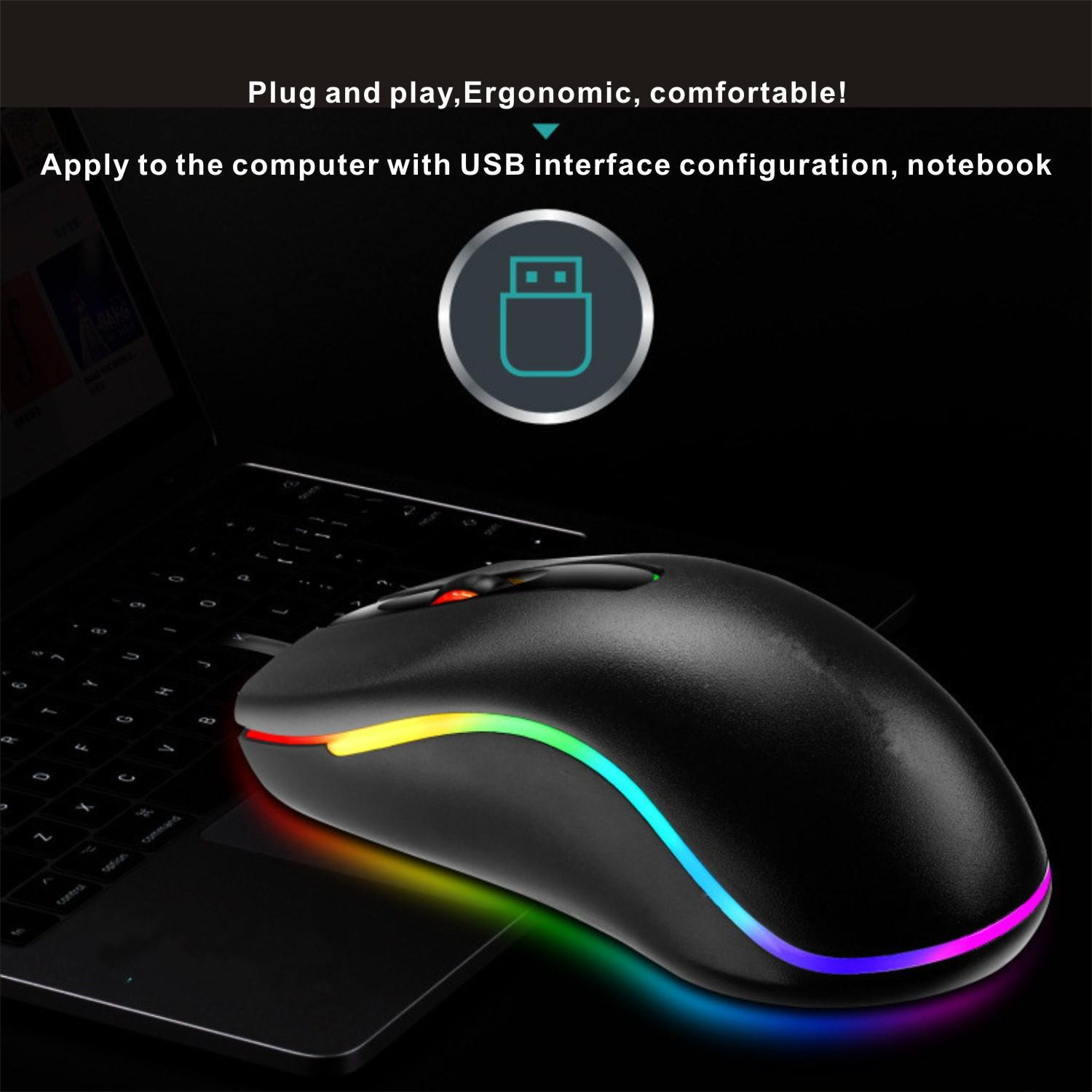 Game Thủ Bàn Phím Chuột Bàn Phù Hợp Với Bộ USB Có Dây LED Nền RGB Đình Chỉ Punk Nút Bàn Phím Và Chuột Cho Máy Tính máy Tính