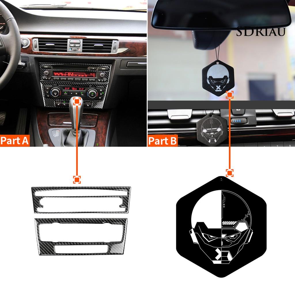 Bộ 2 Sticker Trang Trí Máy Điều Hòa Xe Hơi Bmw E90 / E92 / E93