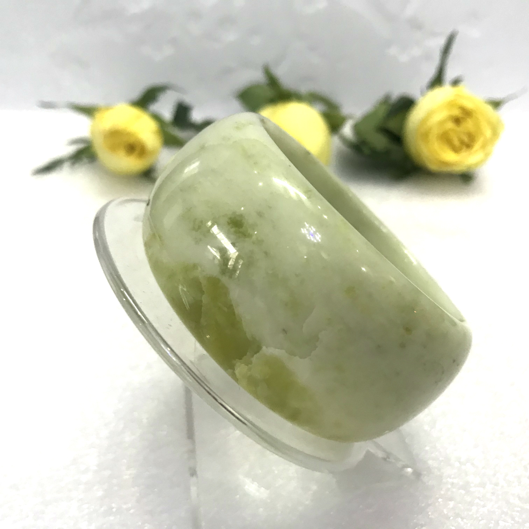 Vòng tay cẩm thạch nam bản to, bản hẹ, bản dày hay bản cao 3cm đá tự nhiên của VN