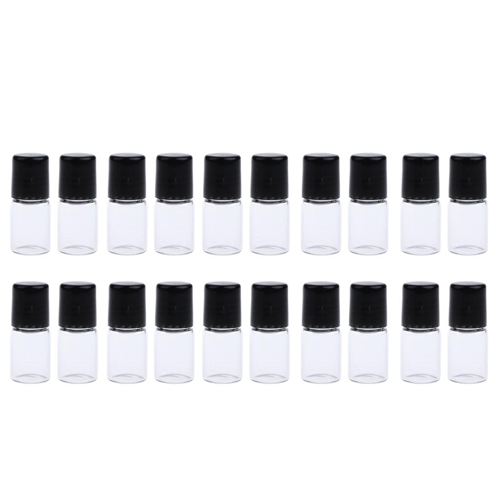 Essential Oils Perfume Storage Carry Travel Bag Pouch + 20 Glass Bottles Set