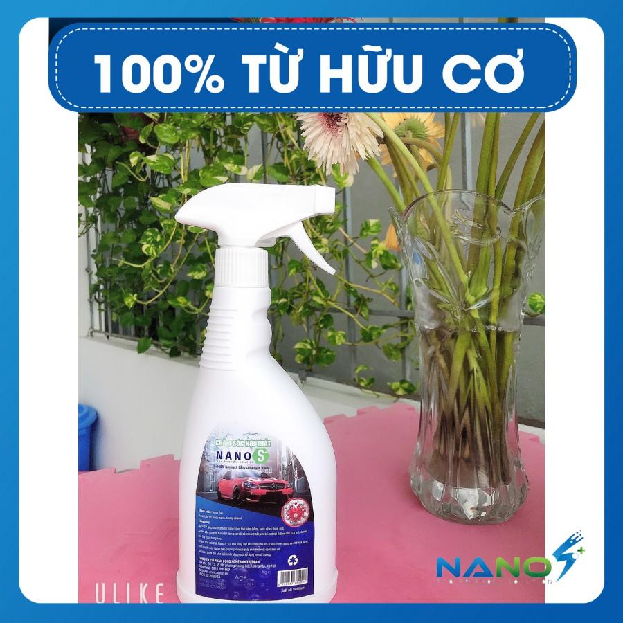Khử mùi và làm sạch Nội thất Nano S* Car Care - Diệt khuẩn, khử nấm mốc xe sạch bong 500ml