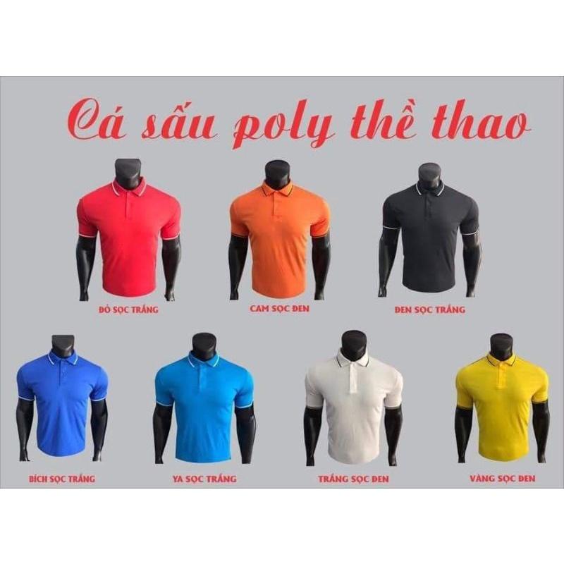 ÁO ĐỒNG PHỤC CÁ SẤU POLY THÁI 4 CHIỀU MAY IN THEO YÊU CẦU