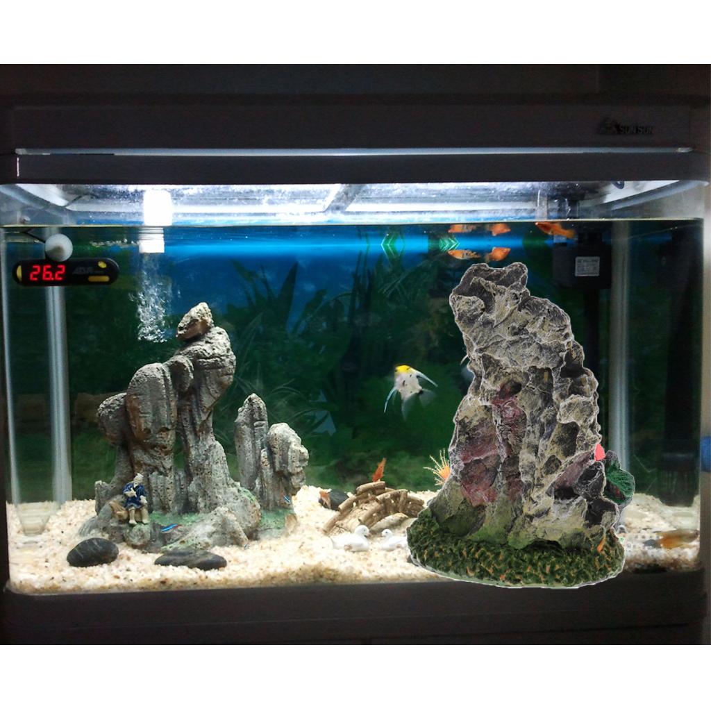 Resin Artificial Mountain Ornament Aquarium Fish Tank Landscape Decoration