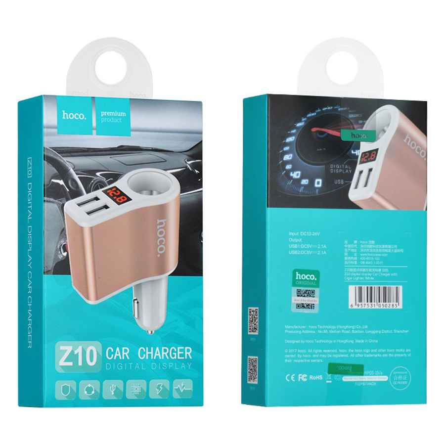 Tẩu Sạc Hoco Z10