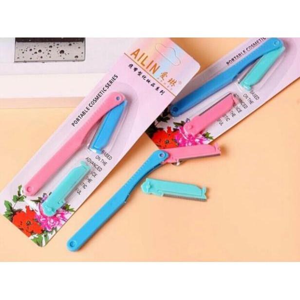 Bộ dao cạo lông mày 2 lưỡi