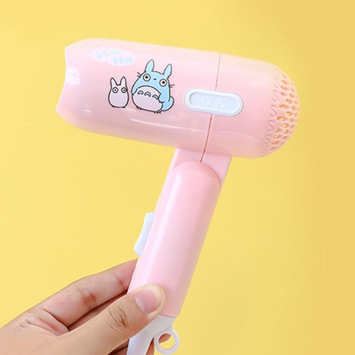 SẤY CỰC NHANH - MÁY SẤY TÓC DU LỊCH MINI GẤP GỌN HÌNH GẤU THỎ MÈO KITTY DOREMON SIÊU XINH