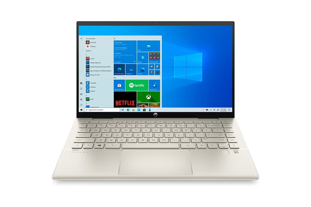 Laptop HP Pavilion x360 14-dy0076TU 46L94PA i5-1135G7 | 8GB | 512GB SSD | 14FHD Touch | VGA ON | Win11 | Gold - Hàng chính hãng